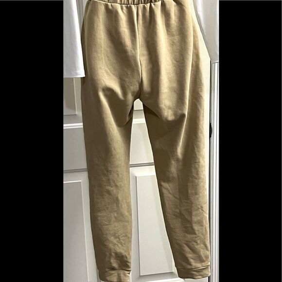Dance & Marvel Tan Leisure Pants w/ Gold Accent Drawstrings and Pockets- Medium - Picture 4 of 7